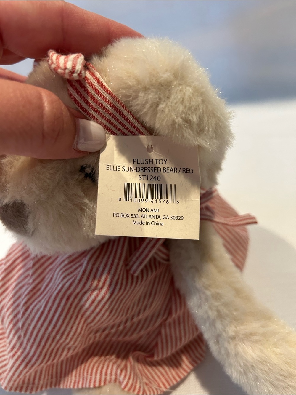 Mon Ami Ellie Sun-Dressed Bear Plush - Picture 7 of 8